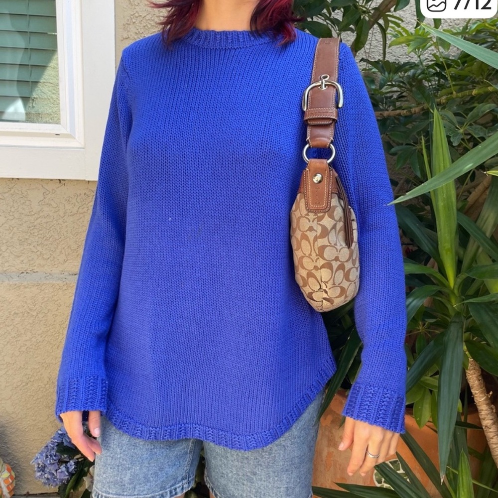 New Royal Blue Ralph Lauren Knit Long Sweater